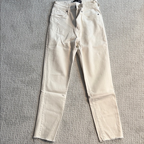 Kut from the Kloth Denim - Women's Cream skinny jeans